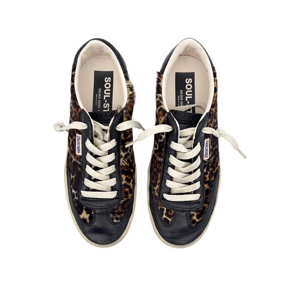 GOLDEN GOOSE Soul Star in Leopard Print Pony 37 - Picture 6 of 12